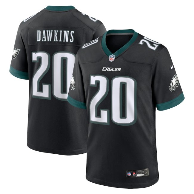 Philadelphia Eagles Jersey Black 2023 NO.20 DAWKINS