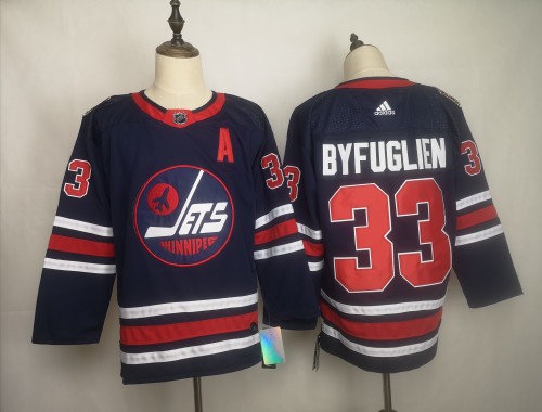 Winnipeg Jets Alternate Jersey Navy 21/22 NO.33 BYFUGLIEN