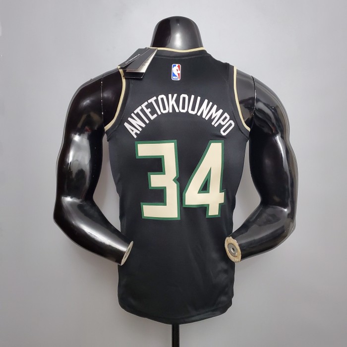 Giannis Antetokounmpo Milwaukee Bucks Theme Edition Swingman Jersey Black