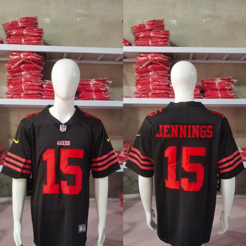 San Francisco 49ers Jersey Limited Editio Black NO.15 JENNINGS