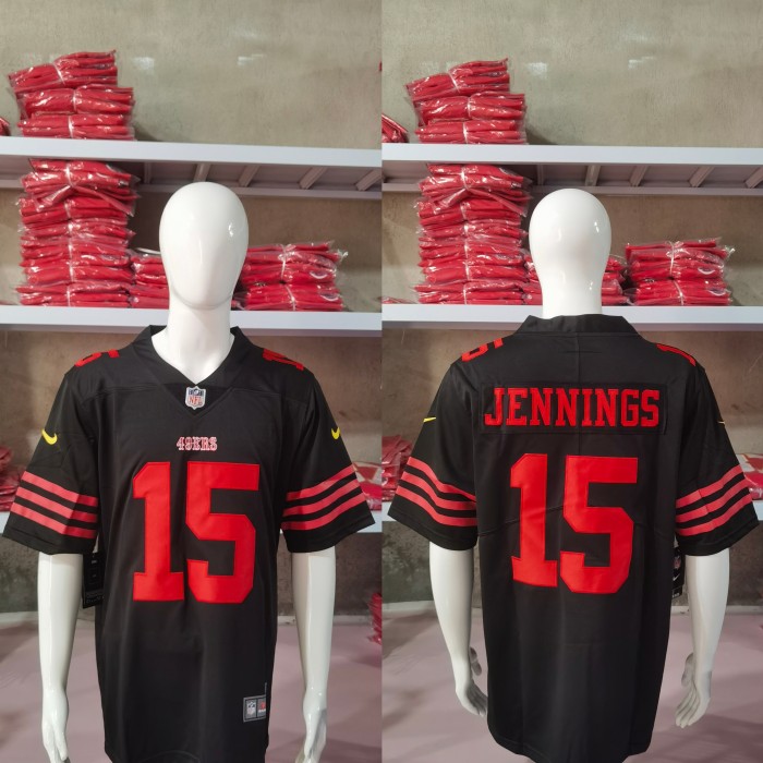 San Francisco 49ers Jersey Limited Editio Black NO.15 JENNINGS