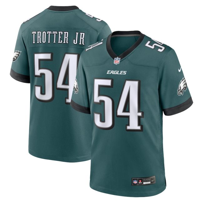 Philadelphia Eagles Dark Green 2023 NO.54 TROTTER JR