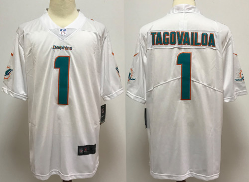 Miami Dolphins Jersey White NO.1 TAGOVAILOA
