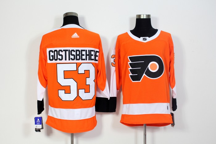 Philadelphia Flyers Home Alternate Player Jersey Orange NO.53 GOSTISBEHERE