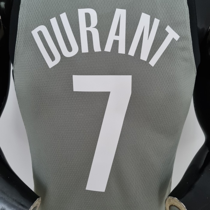Kevin Durant Brooklyn Nets 75th Anniversary Swingman Jersey Gray