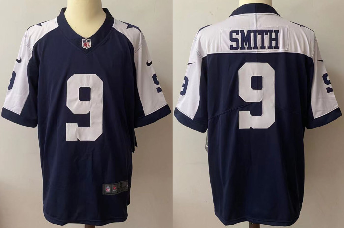 Dallas Cowboys Jersey Navy Throwback NO.9 SMITH