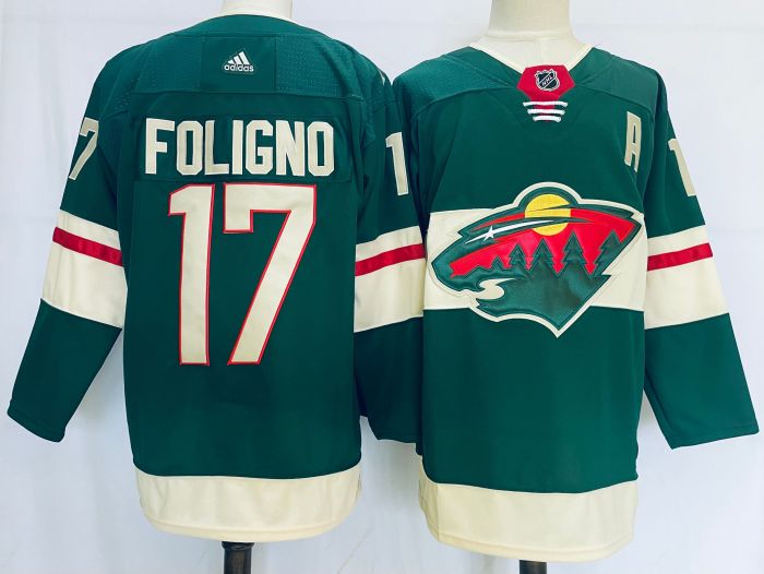 Minnesota Wild Home Jersey Green NO.17 FOLIGNO