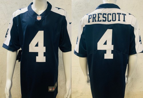 Dallas Cowboys Jersey Navy Throwback NO.4 PRESCOTT