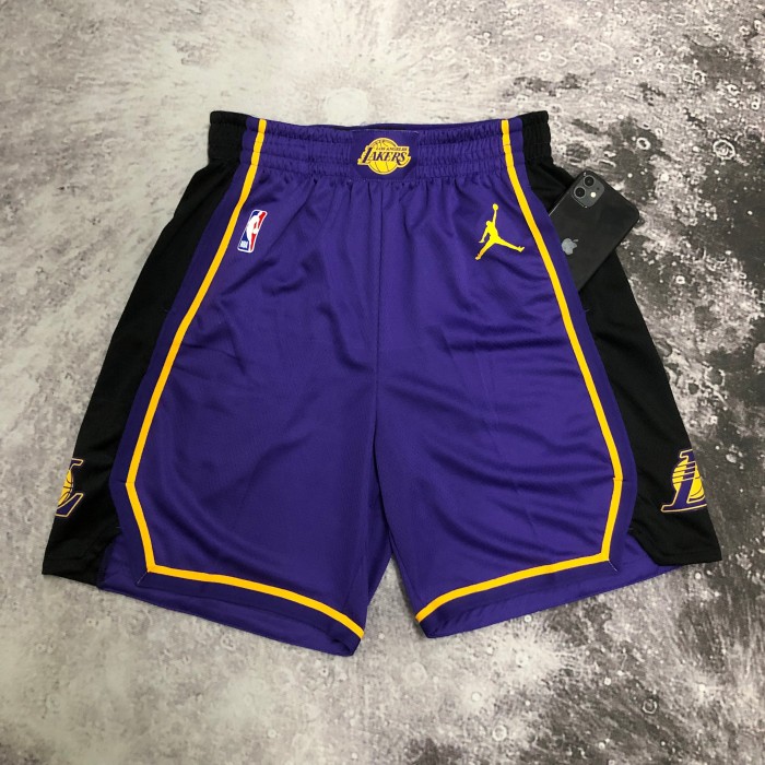 Los Angeles Lakers purple basketball shorts 2023