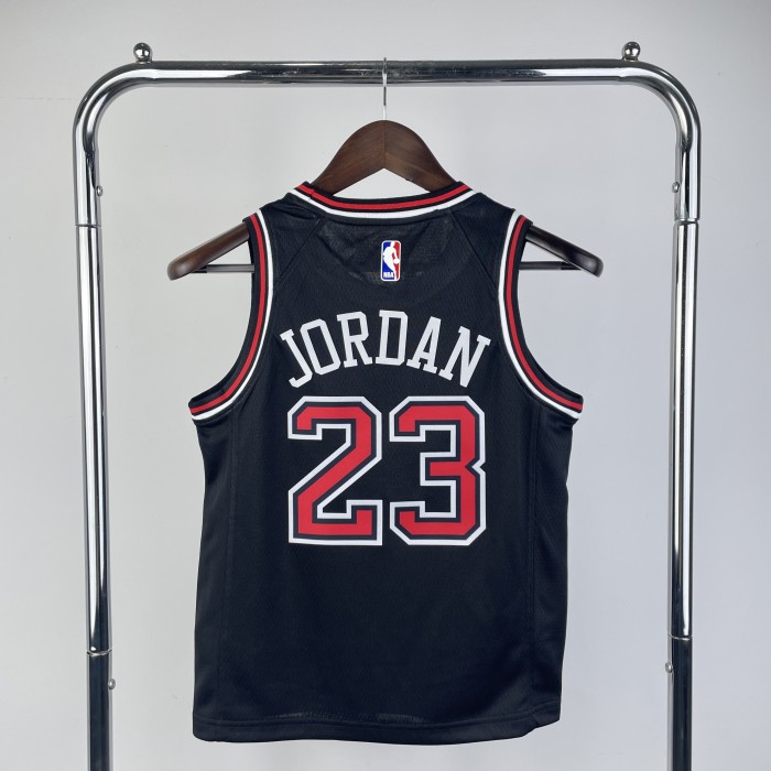 Chicago Bulls KIds Jersey Black NO.23 JORDAN