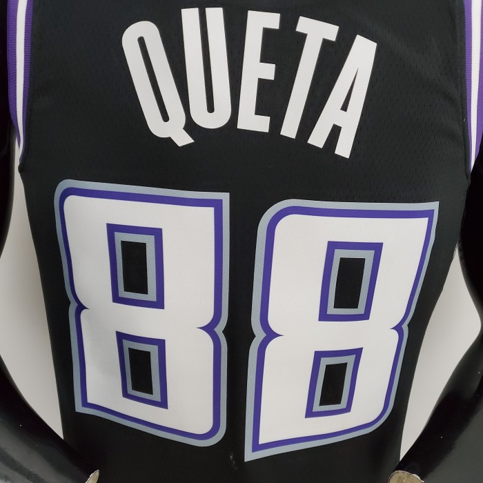 Neemias Queta Sacramento Kings 2022 City Edition Swingman Jersey Black