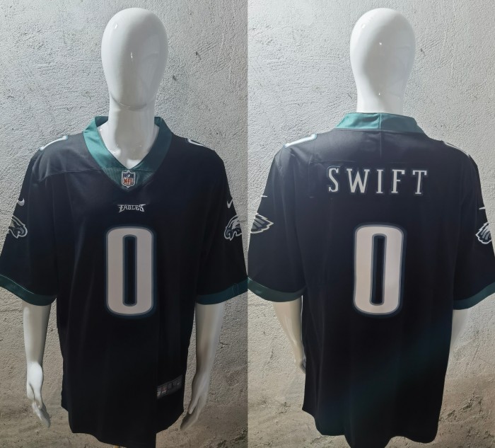 Philadelphia Eagles Jersey Black 2023 NO.0 SWIFT