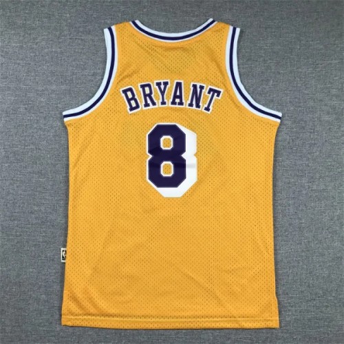 Los Angeles Lakers Jersey Yellow Classics clover NO.8 BRYANT