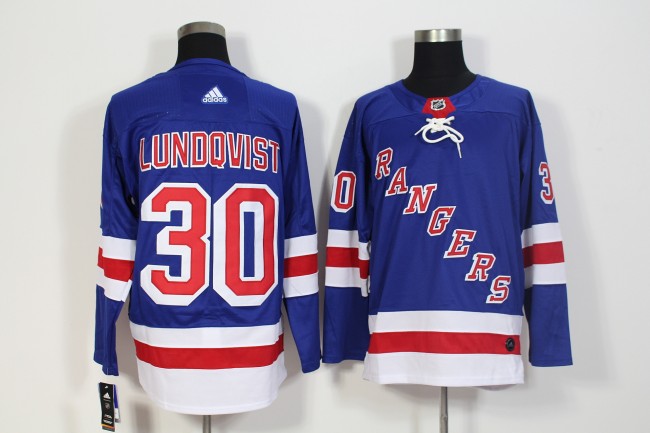 New York Rangers 25th Anniversary Collection Jersey Blue NO.30 LUNDQVIST