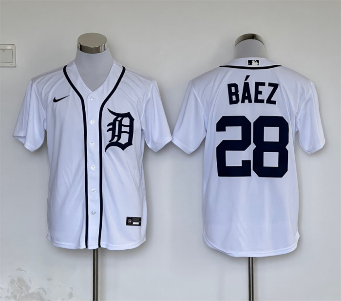 Detroit Tigers Jersey White Fan Version NO.28 BAEZ