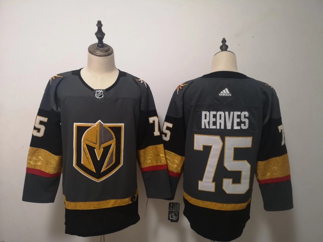 Vegas Golden Knights Home Jersey Grey NO.75 REAVES