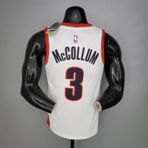 C.J. McCollum Portland Trail Blazers 2021 Swingman Jersey White