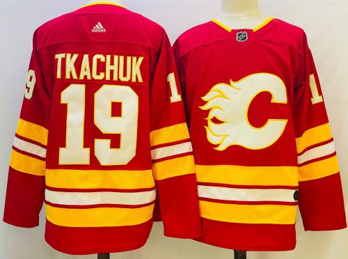 Calgary Flames Breakaway Home Jersey Red No.19 TKACHUK