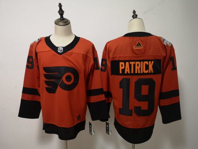Philadelphia Flyers 2019 NHL Stadium Series Jersey Dark Orange NO.19 PATRICK