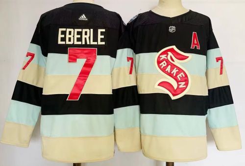 Seattle Kraken 2024 Winter Classic Player Jersey Off White NO.7 EBERLE