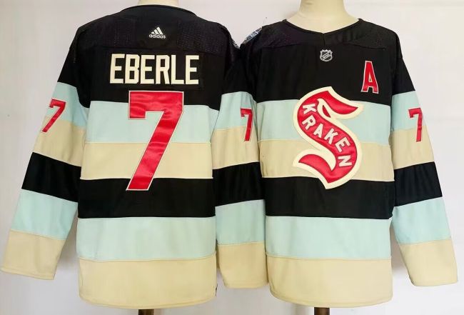 Seattle Kraken 2024 Winter Classic Player Jersey Off White NO.7 EBERLE