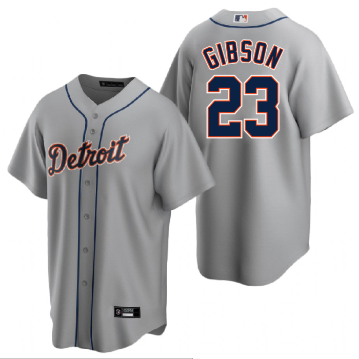 Detroit Tigers Jersey Grey Fan Version NO.23 GIBSON