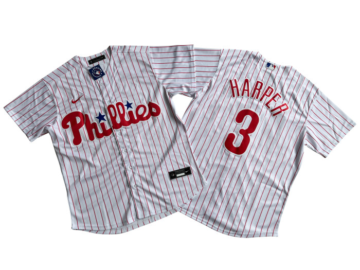 Philadelphia Phillies Limited Jersey White Fan Version NO.3 HARPER