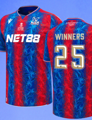 Crystal Palace 2025 FA Cup Winners Home Man Jersey