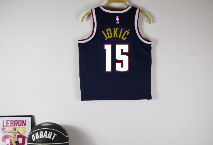Denver Nuggets Kids Jersey Icon Edition 24/25 NO.15 JOKIC