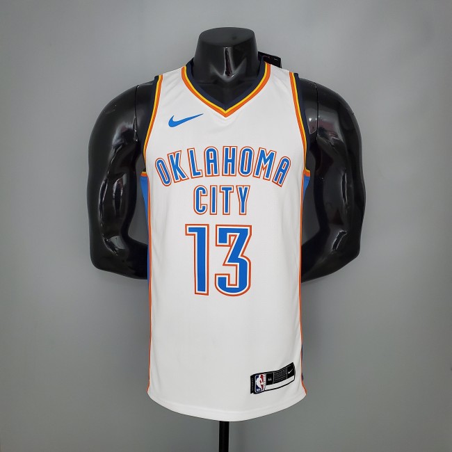 Paul George Oklahoma City Thunder Swingman Jersey White
