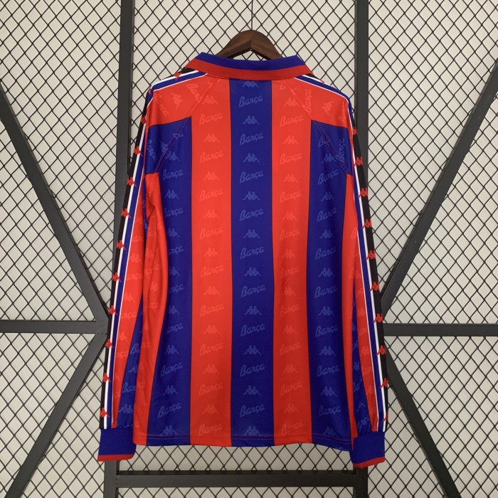 Barcelona Home Long Sleeve Retro Jersey 1996/97