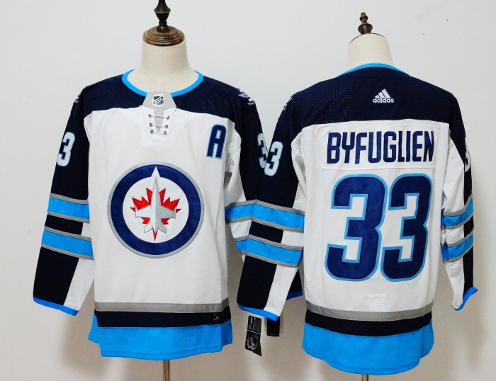Winnipeg Jets Home Jersey White NO.33 BYFUGLIEN