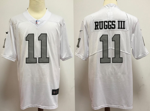 Las Vegas Raiders Jerseys White Gray Lettering NO.11 RUGGS