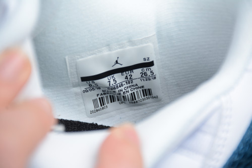 Air Jordan 11 Low White Blue AJ11 CD6846-102