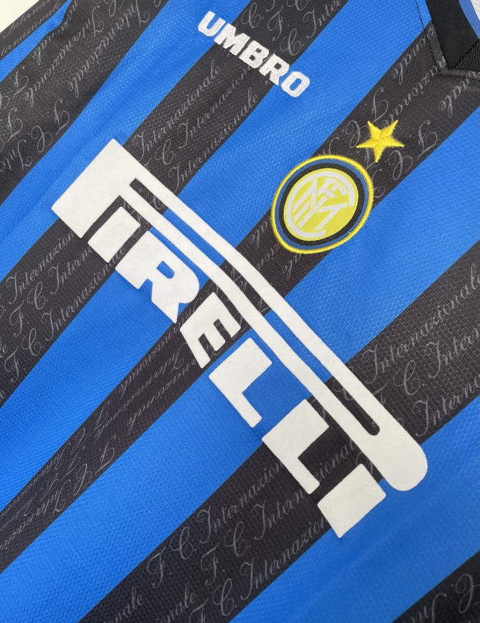 Inter Milan Home Long Sleeve Retro Jersey 1997/98