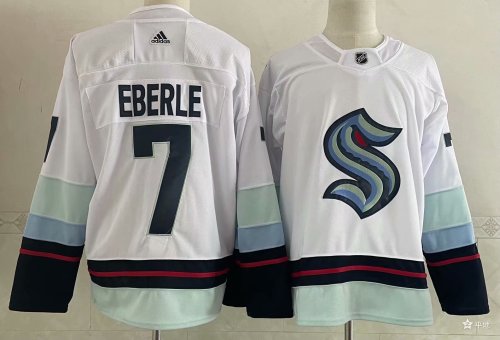 Seattle Kraken Away Player Jersey White NO.7 EBERLE