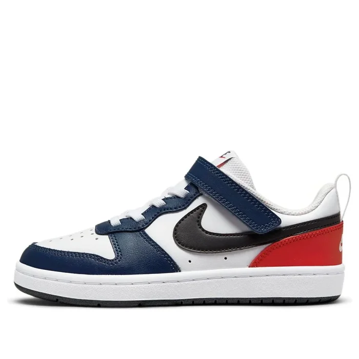 Air Force Low-top Children's Leather Sneakers  White Blue Black Red