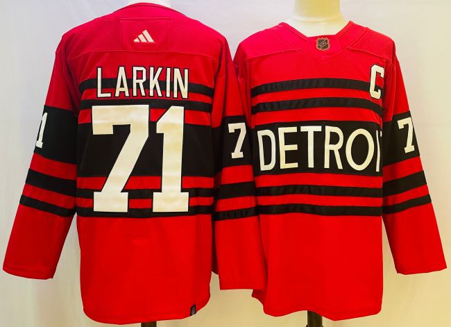 Detroit Red Wings Reverse Retro Replica Jersey Red NO.71 LARKIN