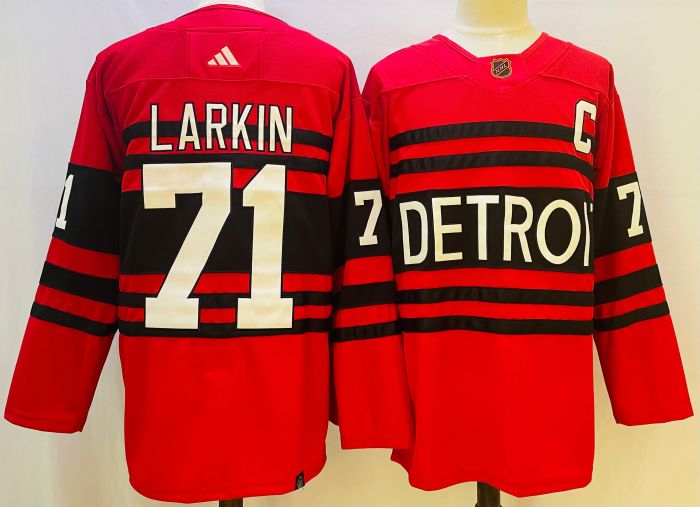 Detroit Red Wings Reverse Retro Replica Jersey Red NO.71 LARKIN
