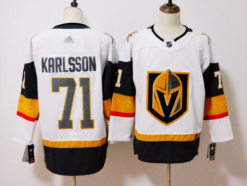 Vegas Golden Knights Home Jersey White NO.71 KARLSSON