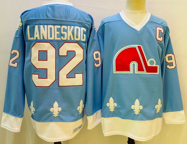 Colorado Avalanche Jersey Reverse Retro Blue 20/21 NO.92 LANDESKOG