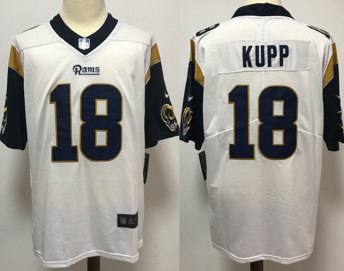 Los Angeles Rams Jerseys player version White NO.18 KUPP