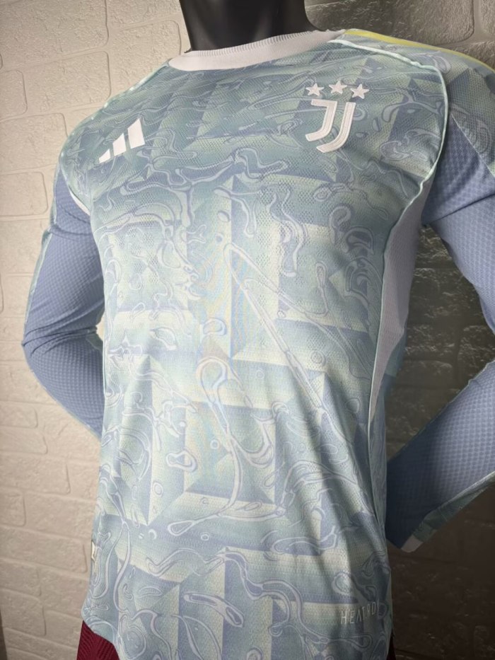 Juventus Away Player Long Sleeve  Jersey 25/26