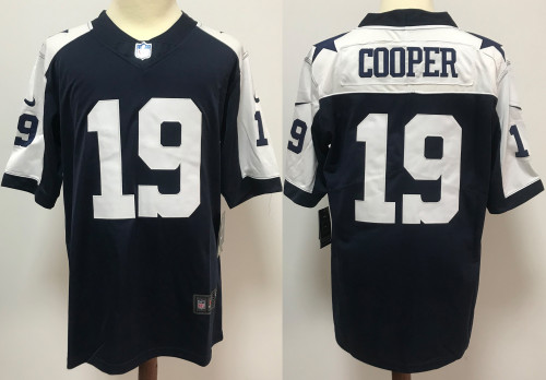 Dallas Cowboys Jersey Navy Throwback NO.19 COOPER