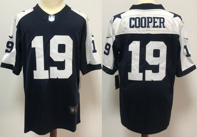Dallas Cowboys Jersey Navy Throwback NO.19 COOPER