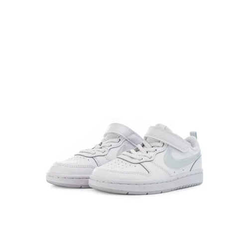 Air Force low-top children's leather sneakers Velcro White Light Grey