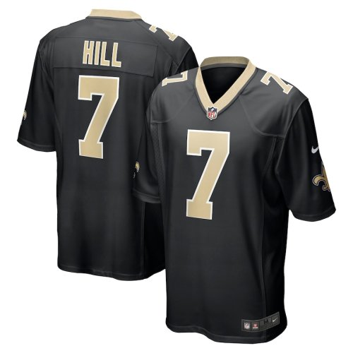 New Orleans Saints Jersey Black NO.7 HILL