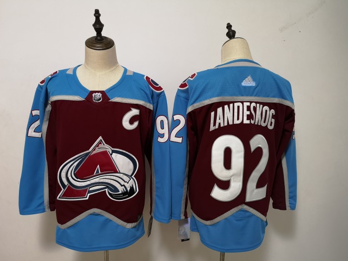 Colorado Avalanche Home Jersey Red NO.92 LANDESKOG