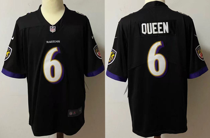 Baltimore Ravens Jersey Black NO.6 QUEEN