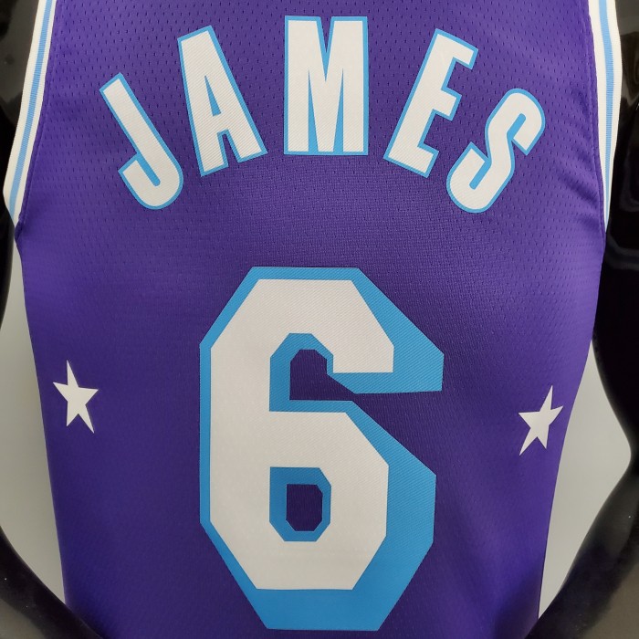 LeBron James Los Angeles Lakers 2021/22 City Edition Swingman Jersey Purple